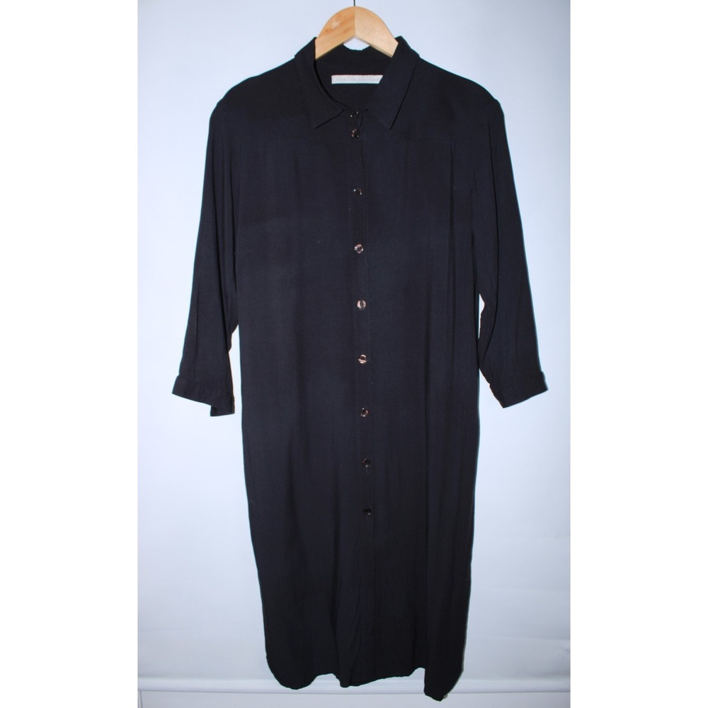 Camilla Norrback Women's Medium Black Long Sleeve Shirt Dress